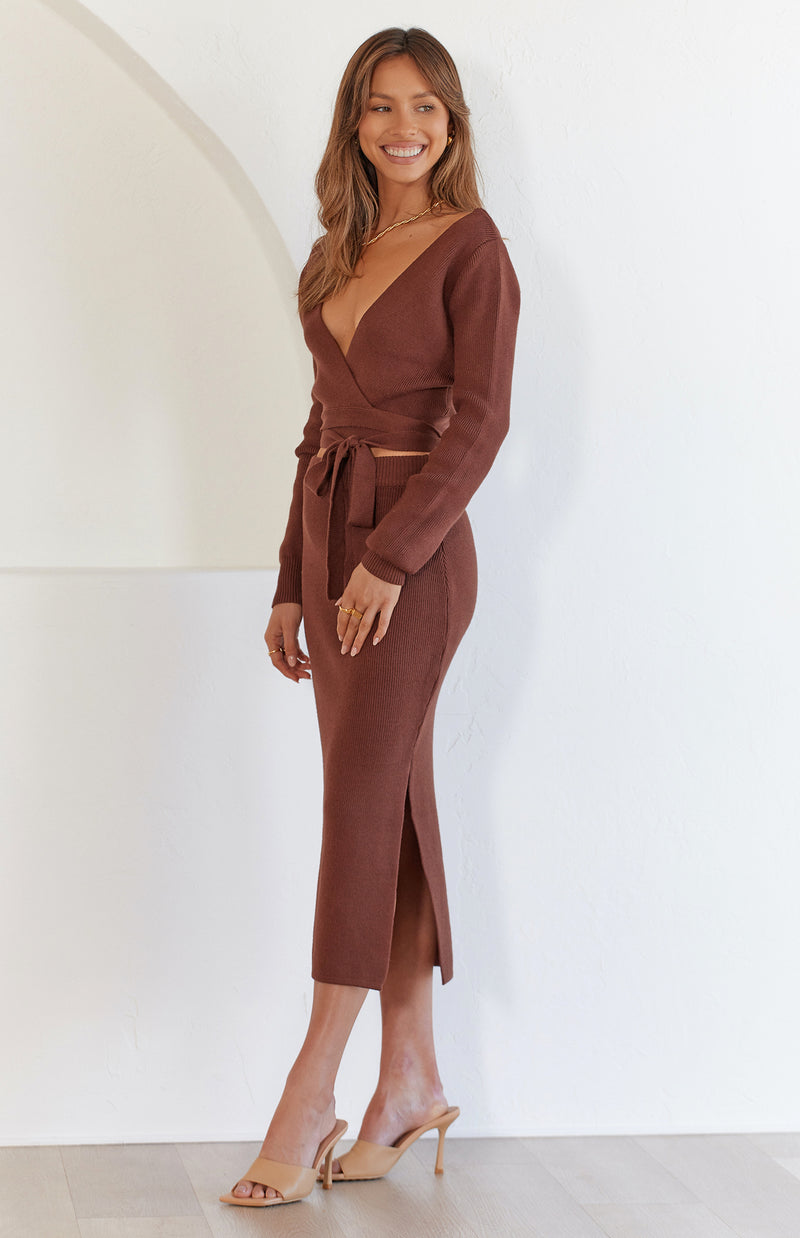MUSIER SKIRT - CHOCOLATE
