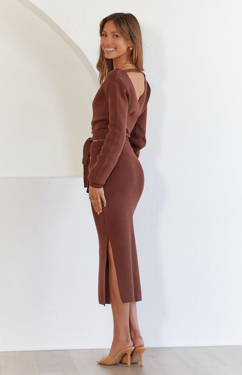 MUSIER SKIRT - CHOCOLATE