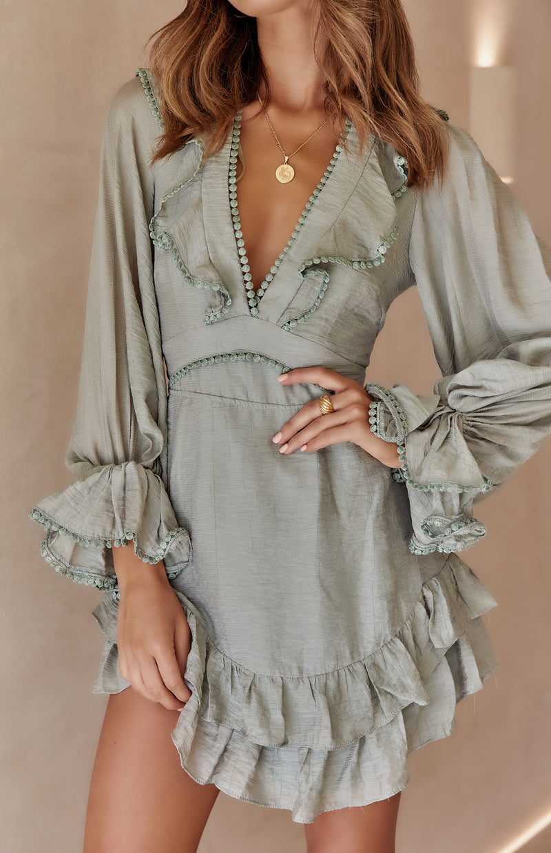 MALONY DRESS - OLIVE
