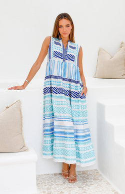 CHASER DRESS - BLUE