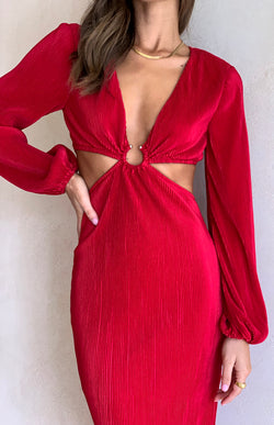 MALIKA DRESS - RED