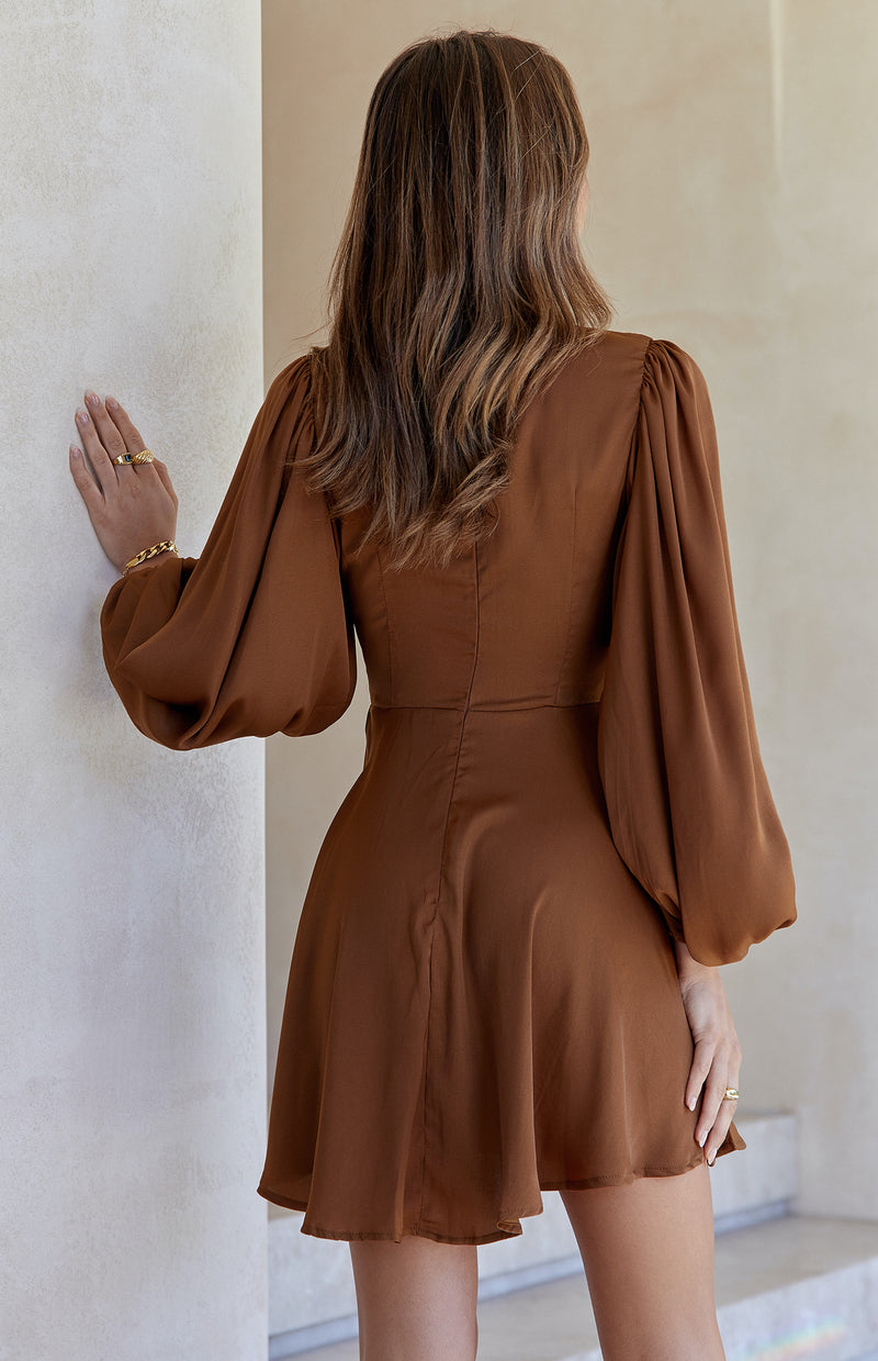 VOIRE DRESS - CHOCOLATE