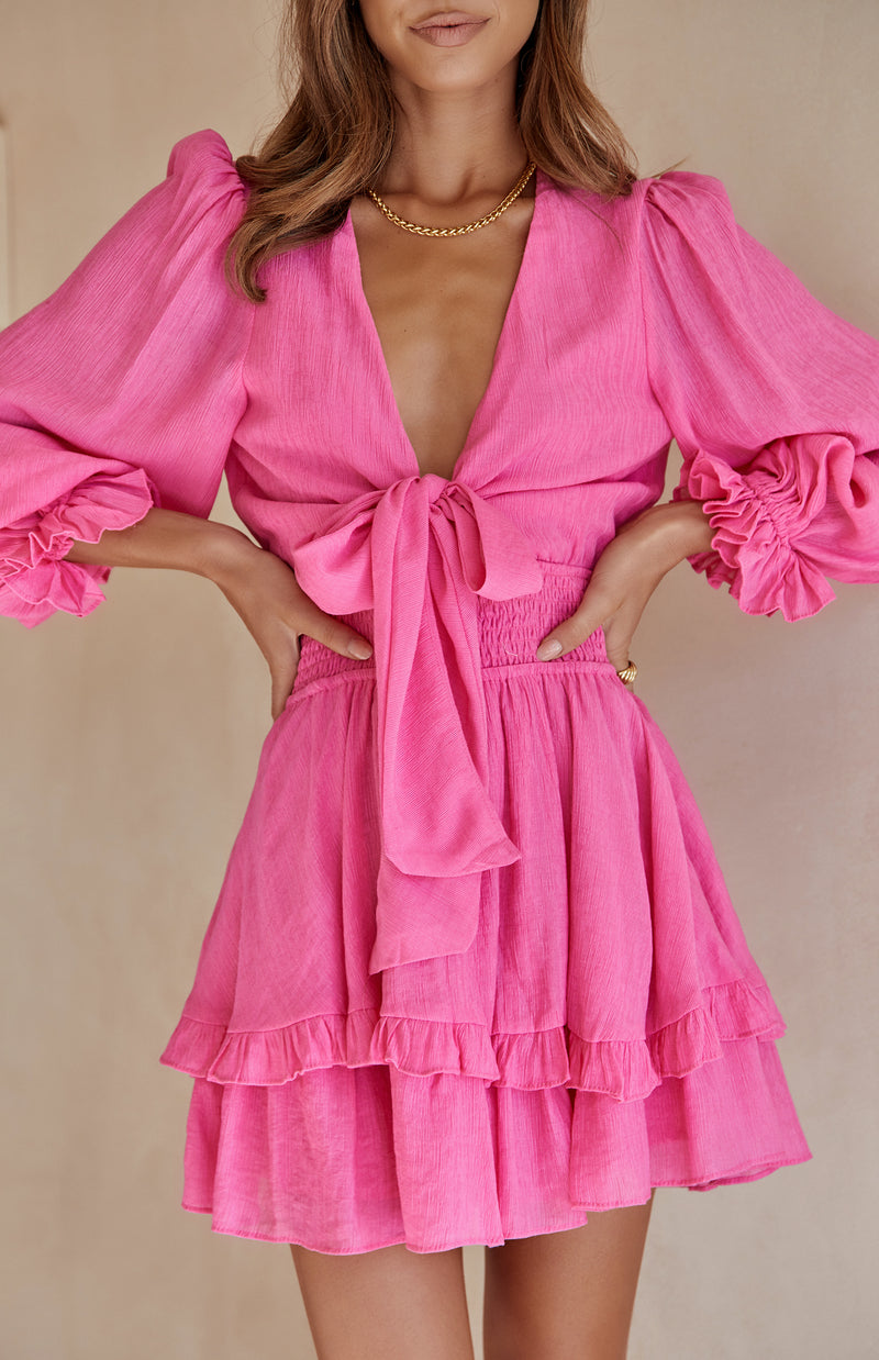 DORSET DRESS - HOT PINK