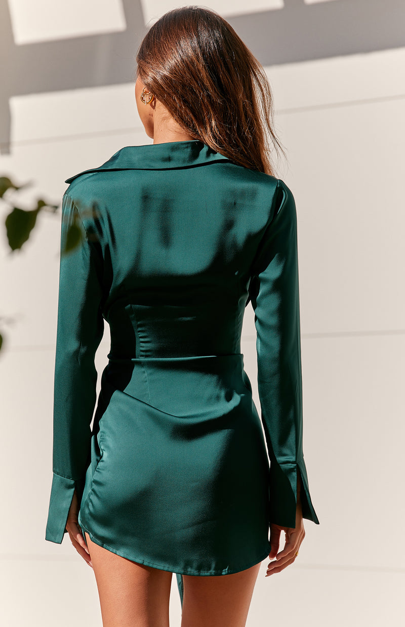 MIMOSA DRESS - EMERALD
