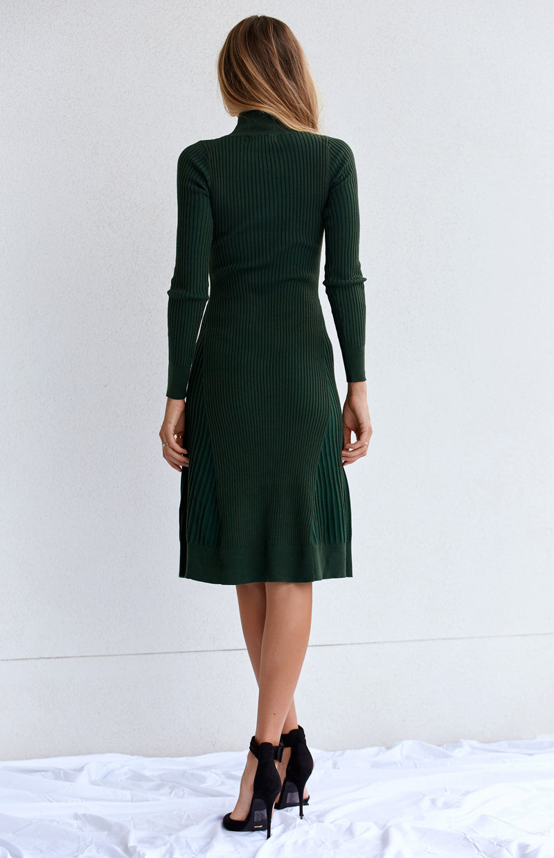 VERA KNIT DRESS - EMERALD