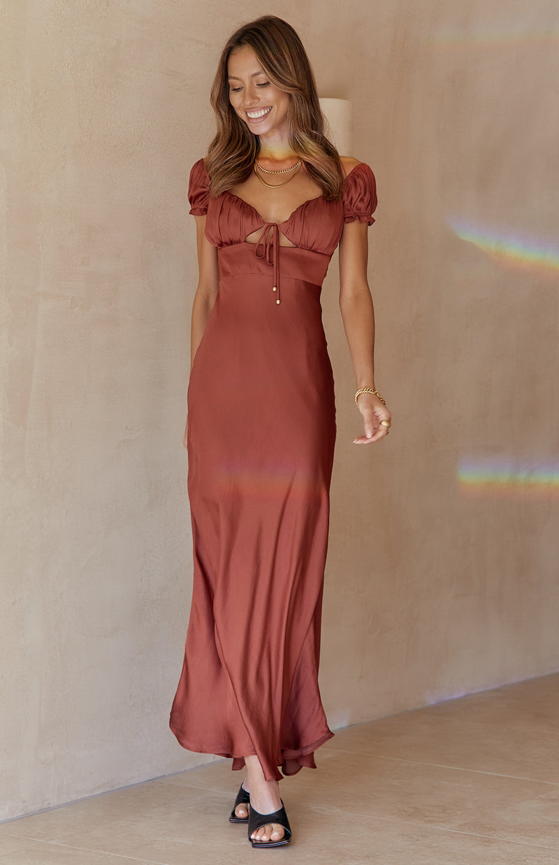 LAHANA DRESS - BRICK