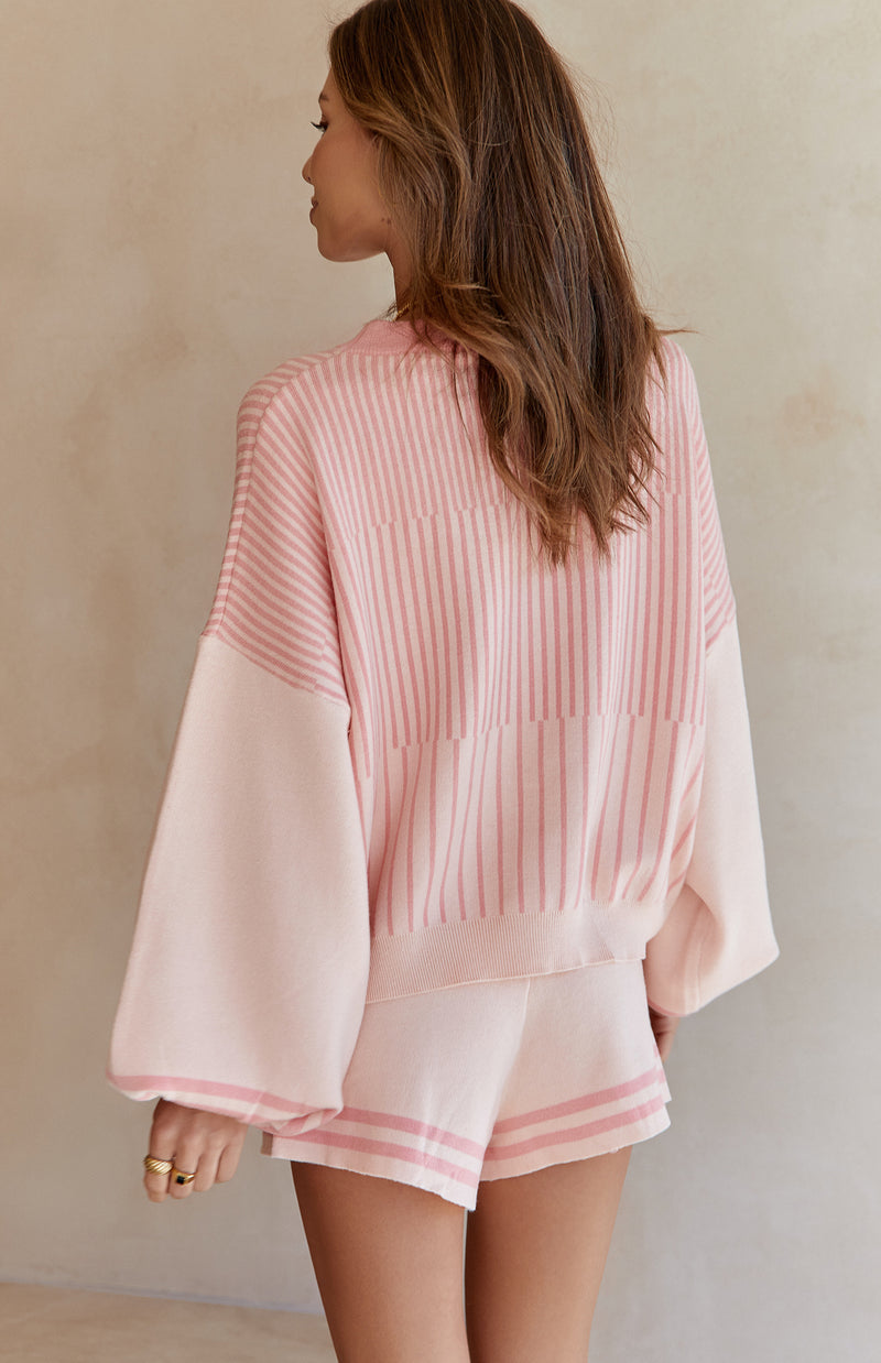 VIRGO KNIT TOP - PEACH