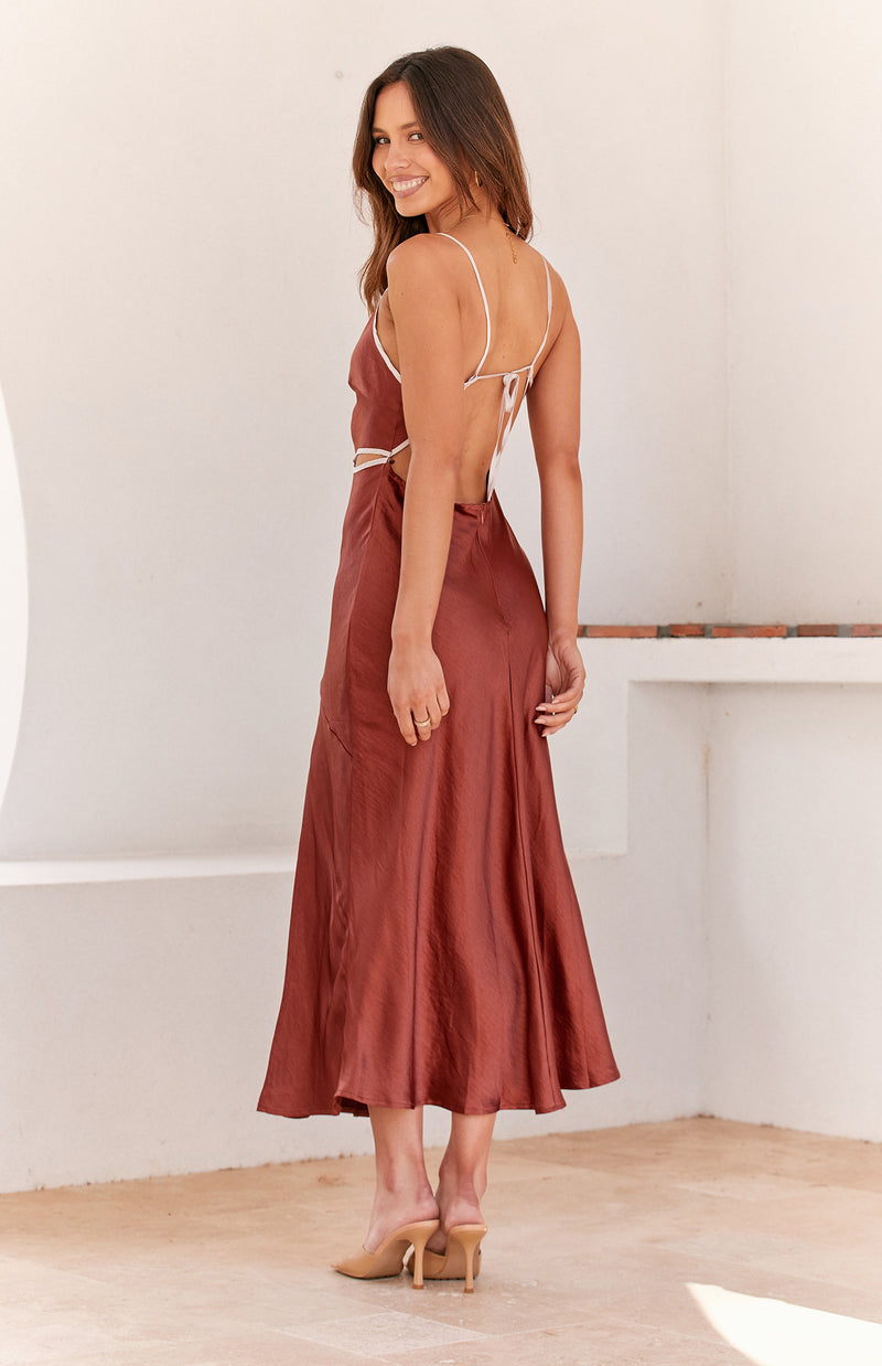 EVOKE DRESS - CHOCOLATE