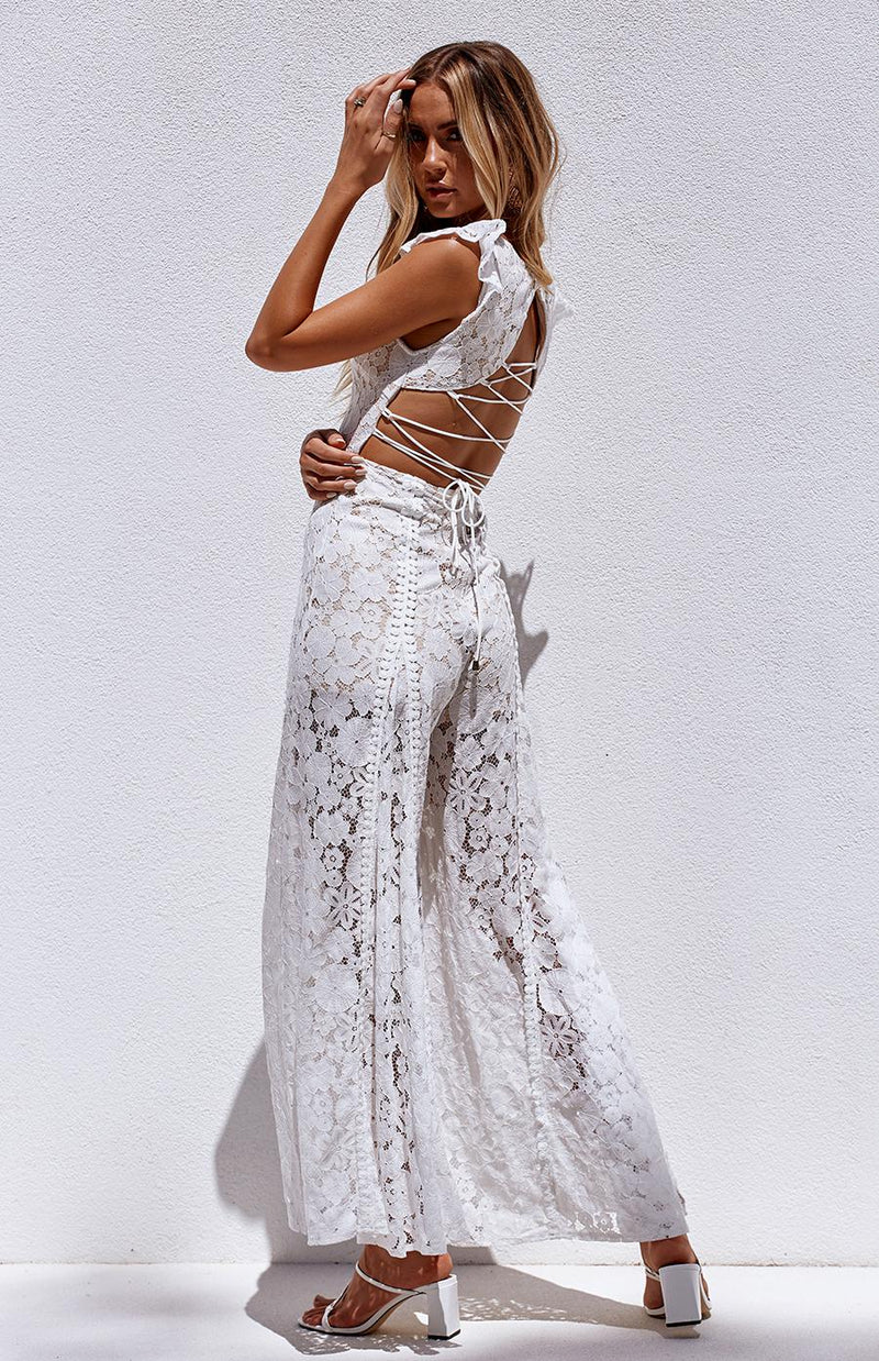 IRINA JUMPSUIT WHITE chiffonboutique