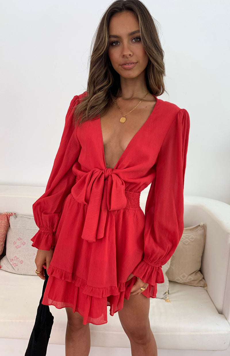 DORSET DRESS - RED