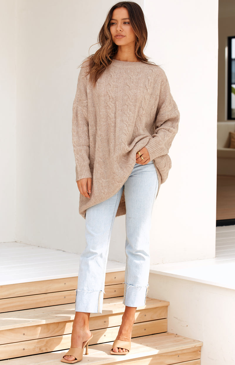 FARRAH JUMPER/DRESS - MOCHA