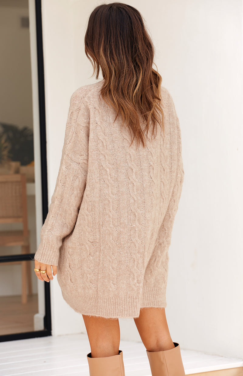 FARRAH JUMPER/DRESS - MOCHA