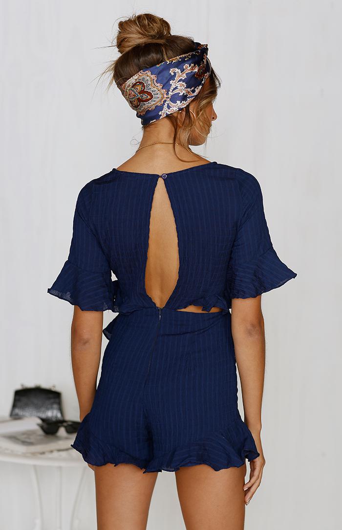 CALI PLAYSUIT - NAVY