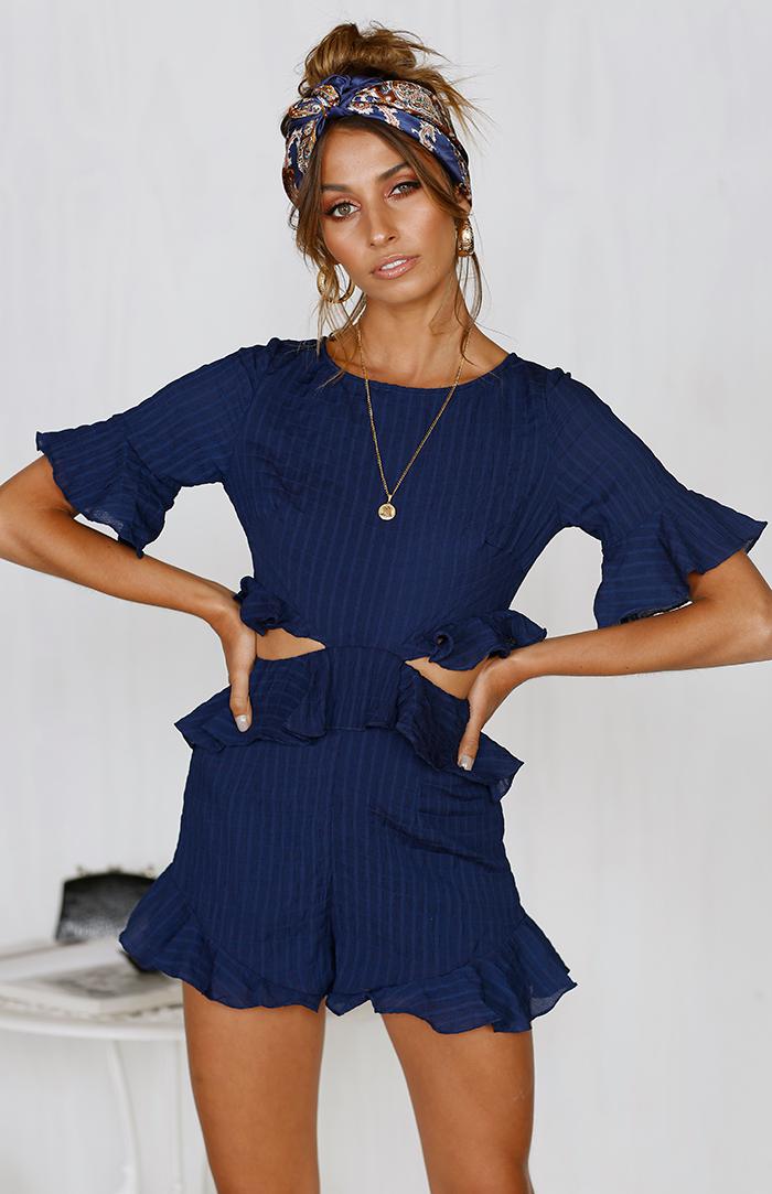 CALI PLAYSUIT - NAVY