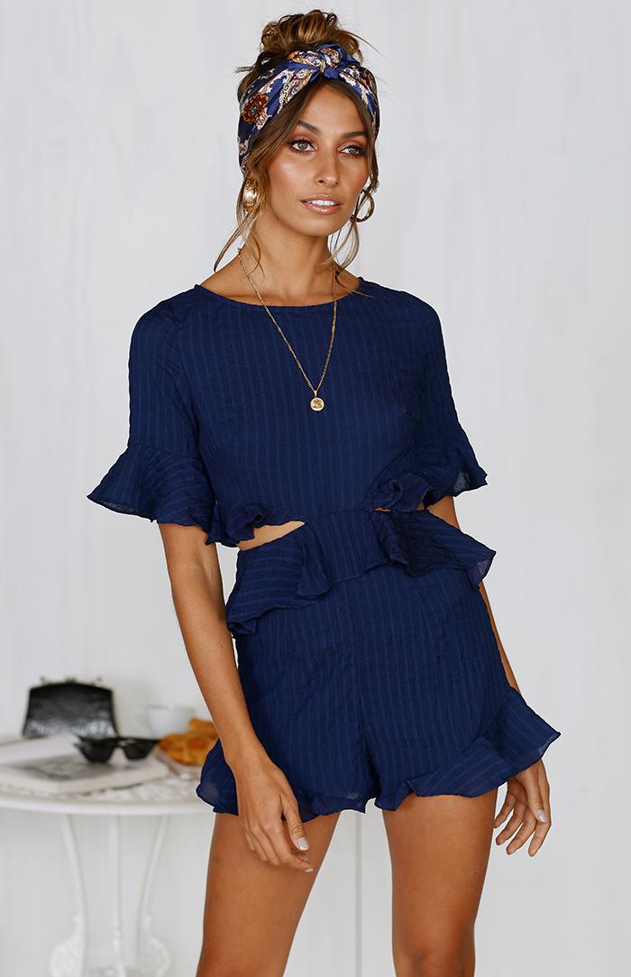 CALI PLAYSUIT - NAVY