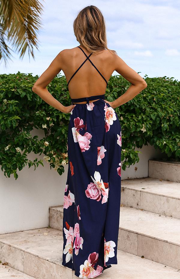 NAOMI MAXI - NAVY FLORAL