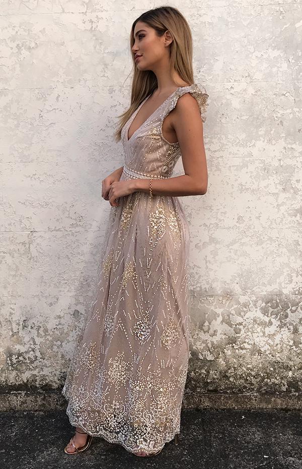 CAPRI SEQUIN MAXI